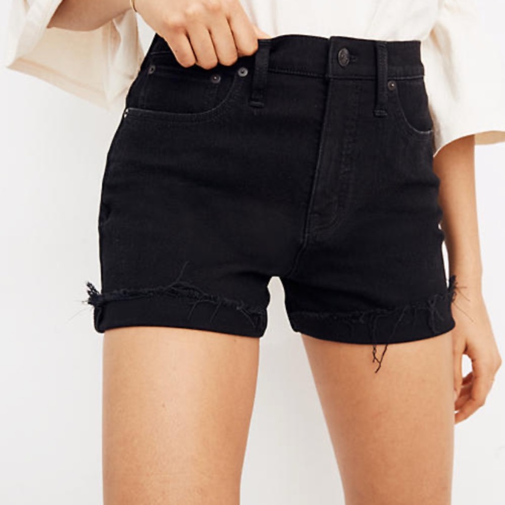 Madewell high rise shorts vintage black
